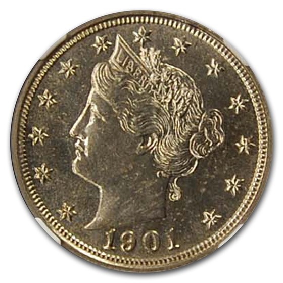 1901 Liberty Head V Nickel PF-64 NGC 1901 Liberty Head V Nickel PF-64 NGC